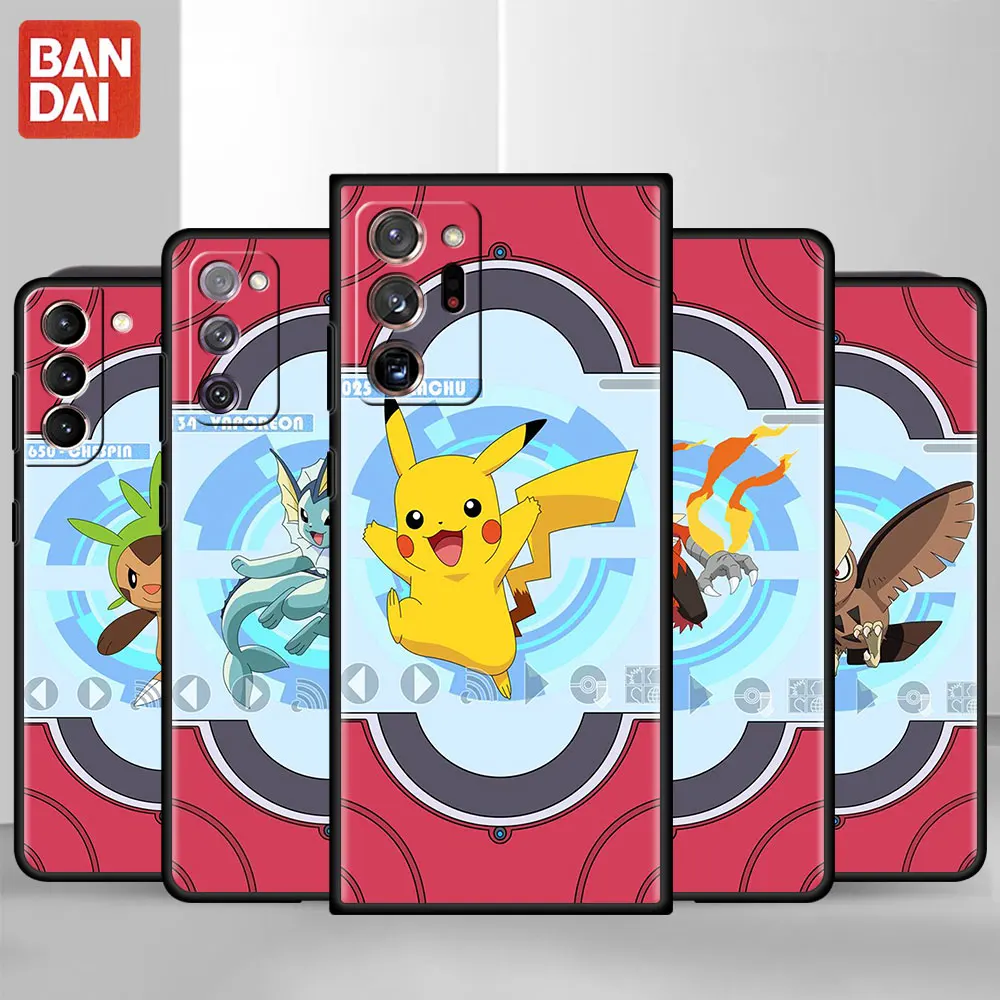 

Shockproof Case For Samsung Galaxy S20 FE S21 Ultra S10 S10e S9 S8 Plus S7 S22 S22Plus Fundas Soft Phone Cover Cute Pokemon Card