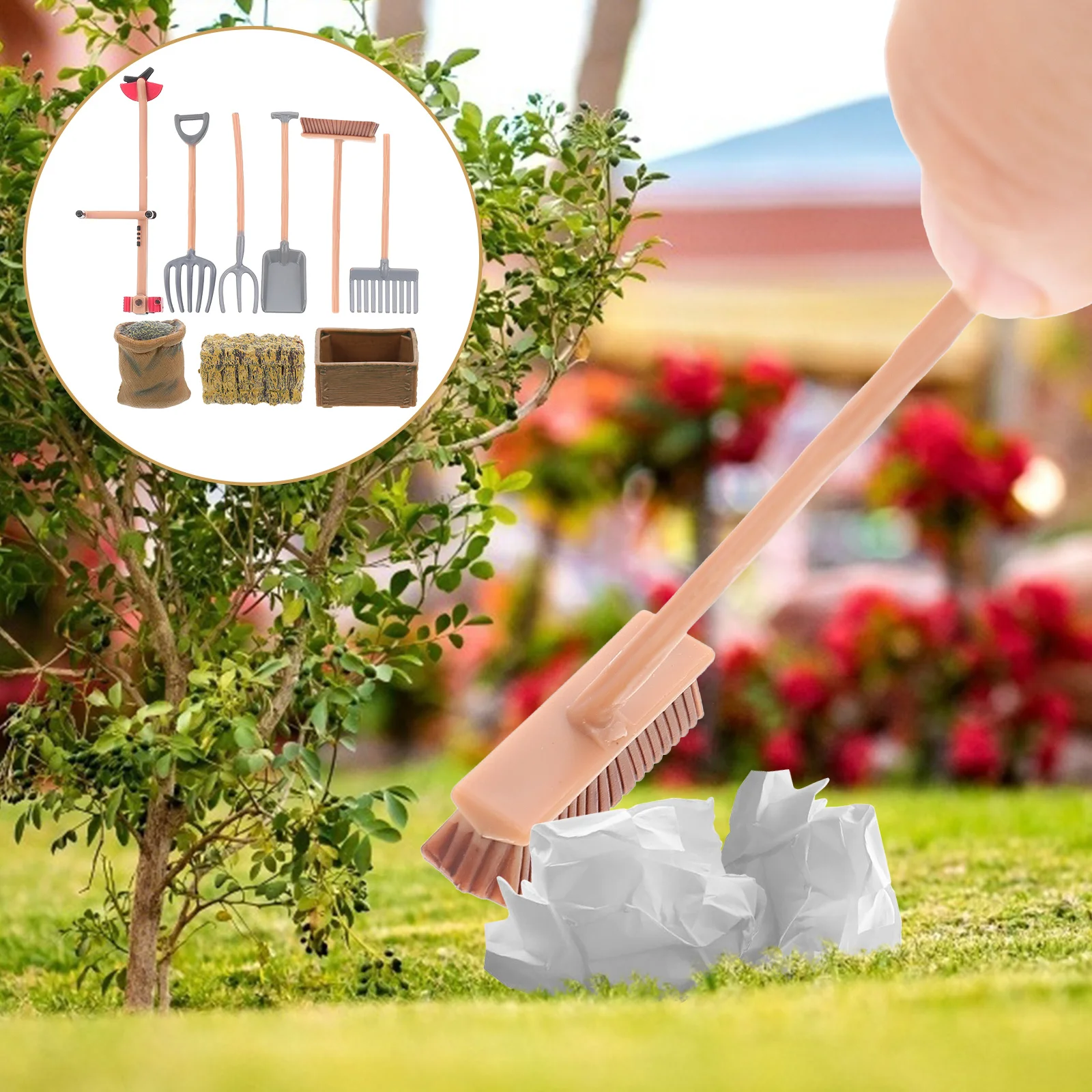 

13Pcs Funny Portable Farm Adornments Kids Farm Cognitive Toy Farm Accessories Toy for Home Education Decorate Children