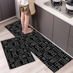 Fashion Simple Kitchen Carpet Anti-slip Long Strip Floor Mat Absorbent Entrance Doormat Balcony Living Room Area Rugs Home Decor