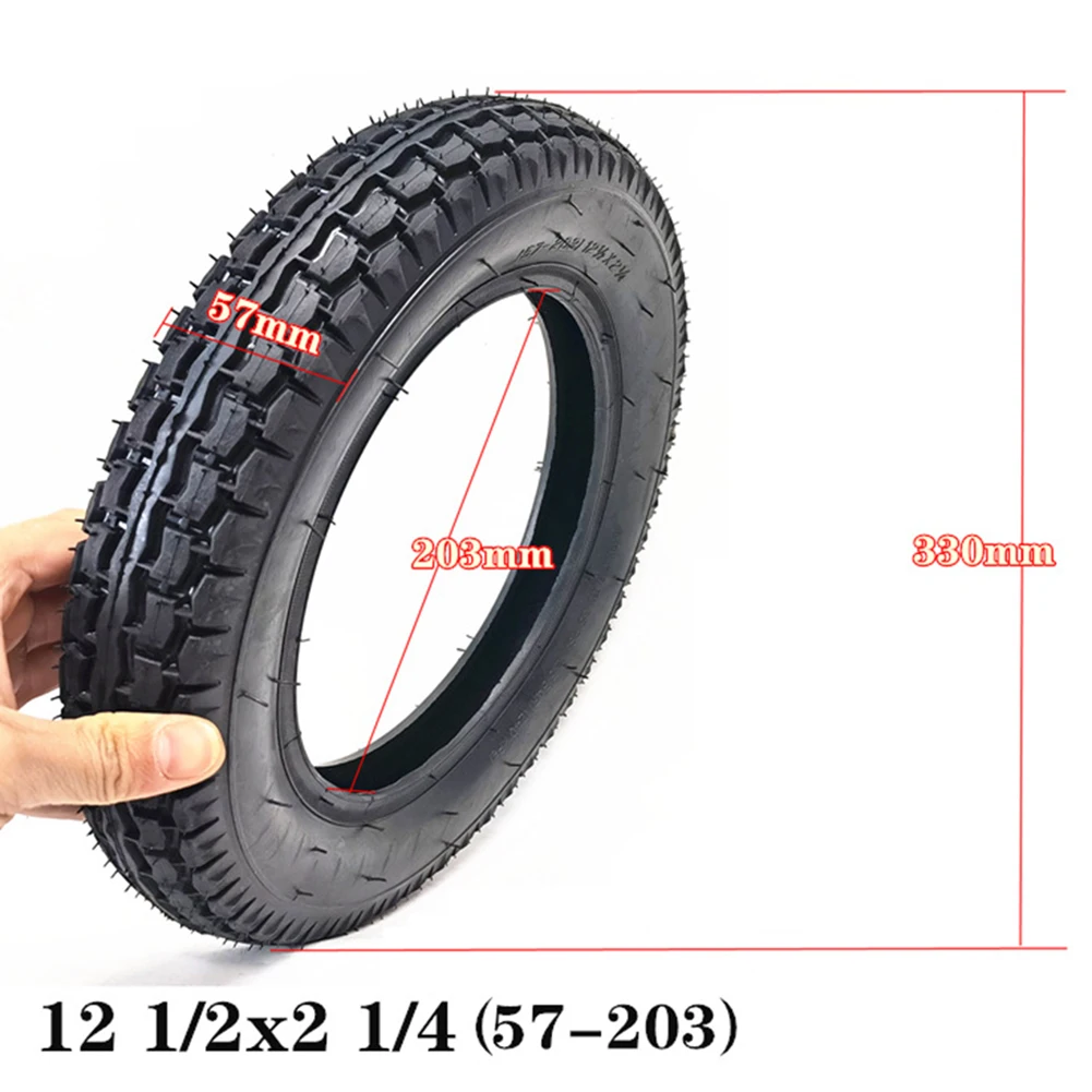 

12 Inch Inner Tube&Tyre 12 1/2x2 1/4(62-203) For E-Bike Scooter 12.5x2.50 Tire Rubber Inner/outer Tire Cycling Accessories
