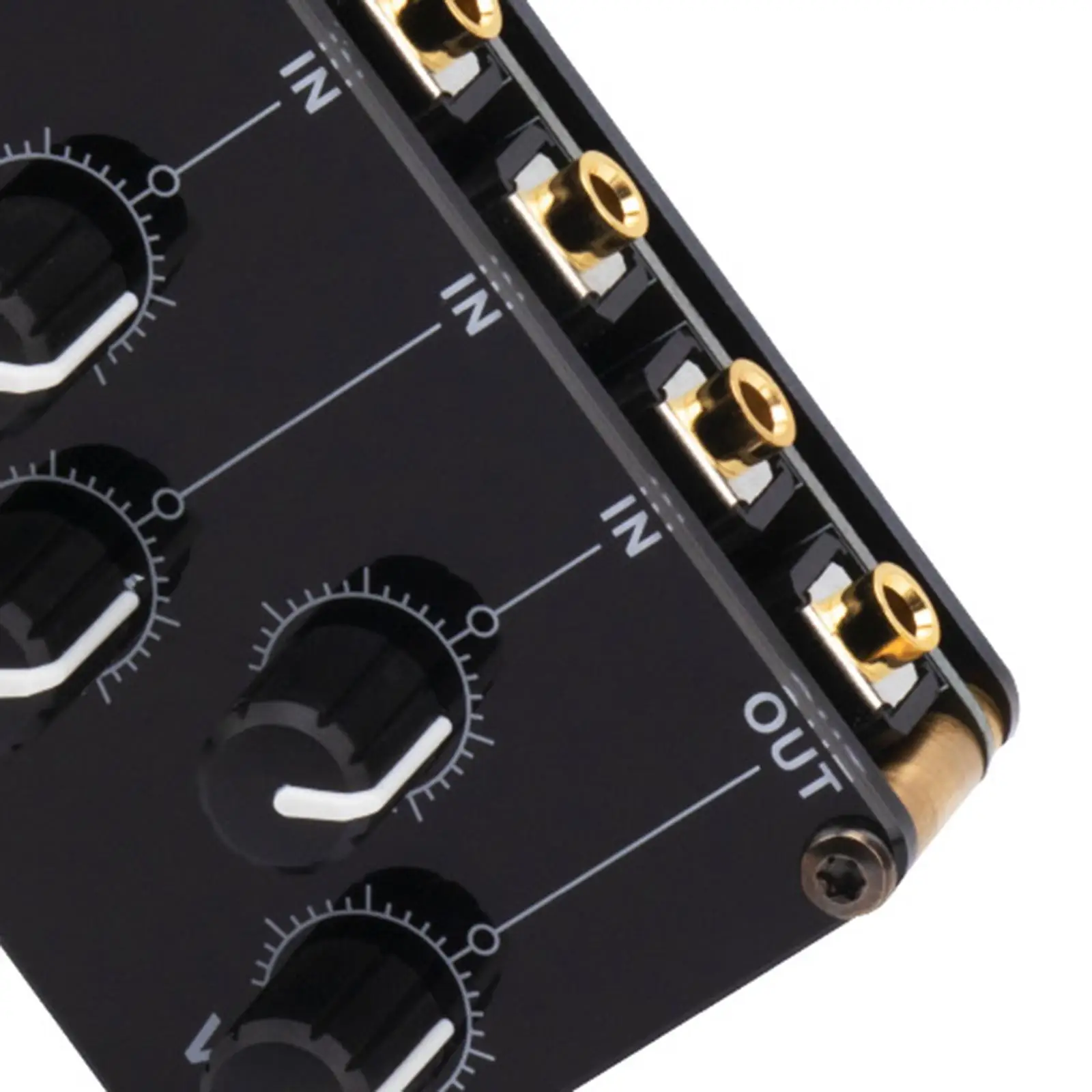 Мини-стерео 4-канальный линейный микшер портативный аудиомикшер компактный для