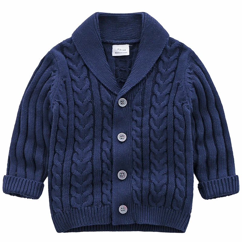 Вязаное пальто для маленьких мальчиков и девочек Детский свитер вязаные