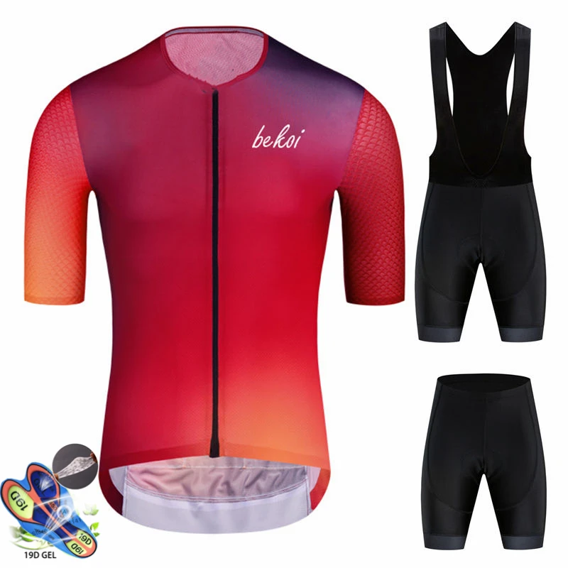 

Высокий заказ, однотонный цвет, градиентный, с коротким рукавом, велосипедный Трикотажный костюм, нагрудник Roa Ciclismo, велосипедная трикотажн...