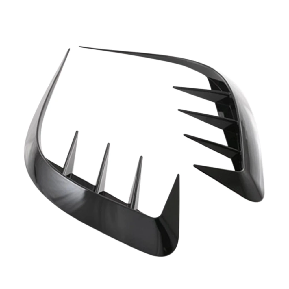 

Car Glossy Black Front Bumper Splitter Spoiler Covers Trim Fog Lights Eyebrow Wind Knife for Toyota Harrier Venza 2020+