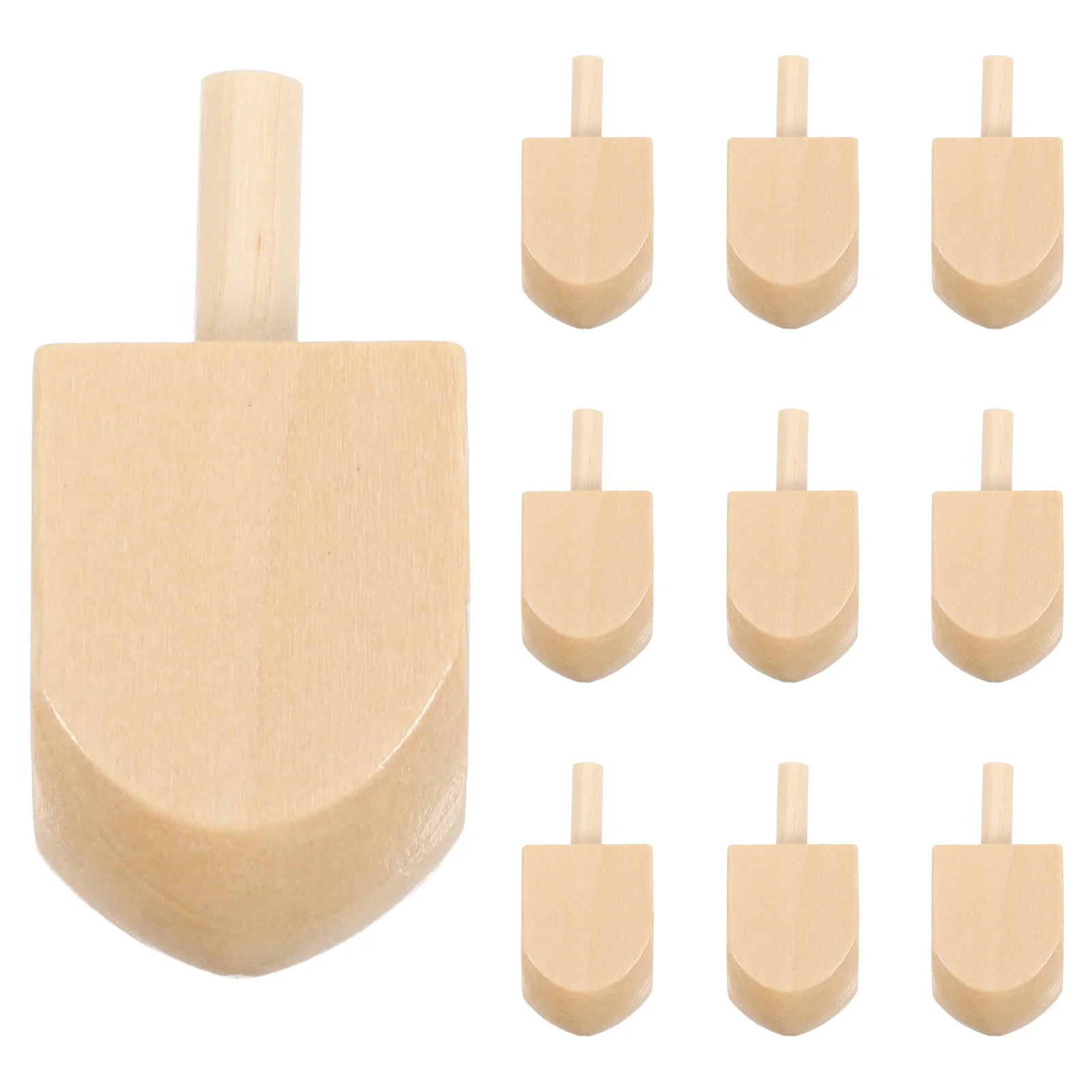 10 шт. Chanuka Dreidel Games деревянные волчки игрушки поделки своими руками древо лотоса