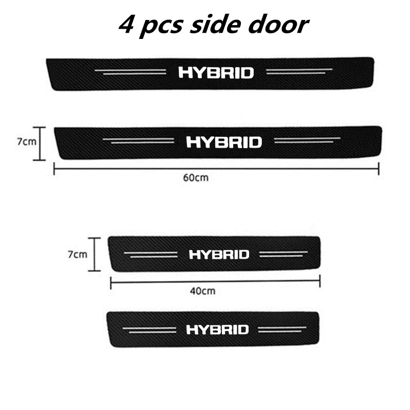 45 шт., защитная наклейка на порог автомобиля из углеродного волокна для Hybrid Synergy Drive Toyota Prius Camry Rav4 yaris Crown Auris для (art.: 3920cd55551bc) - 3920cd55551bc