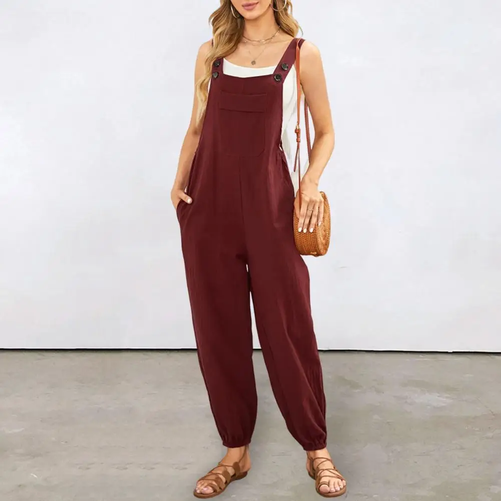 

Cool Ankle Length Women Loose Bib Overalls Streetwear Women Jumpsuit Cool Ankle Length Women Loose Bib Overalls Streetwear