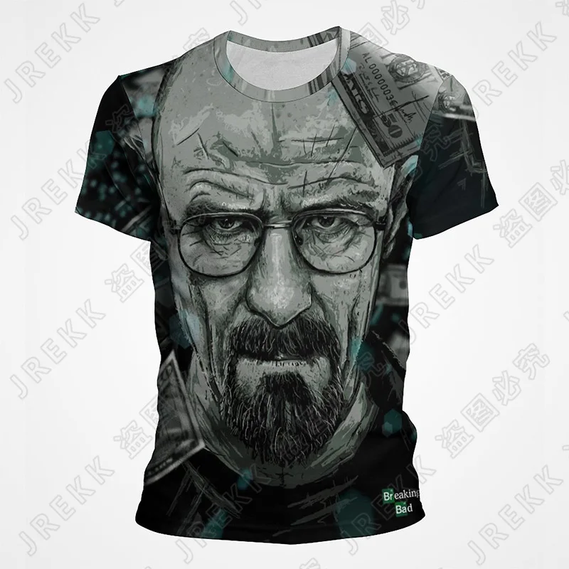 

Breaking Bad Heisenberg 3D T Shirts Casual Boy girl Kids Fashion Streetwear Printed T-shirt Men Women Children Cool Tops Tee
