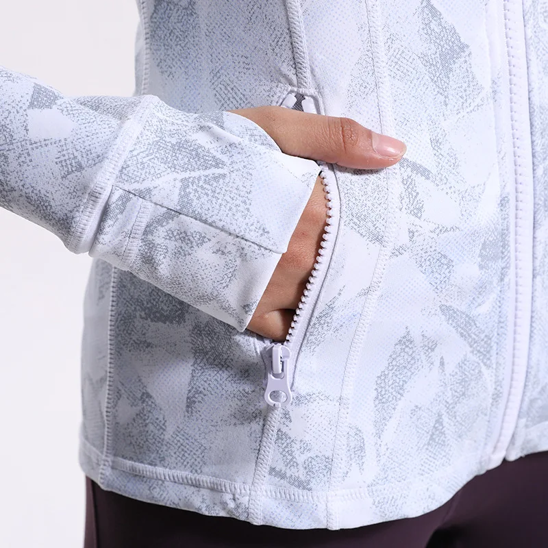 

High Quality Luluwomen Fitness Sports Jacket Comprehensive Training Soft High-necked Full Zipper Workout Yoga Long Sleeve Coat