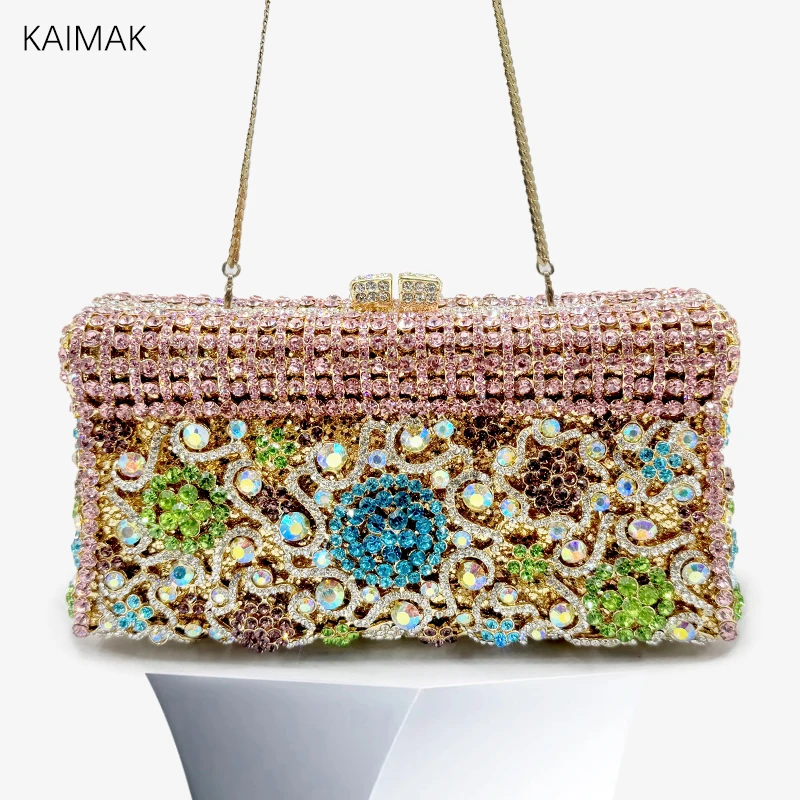 Новейший женский клатч с камнем для свадебной вечеринки рождественский подарок