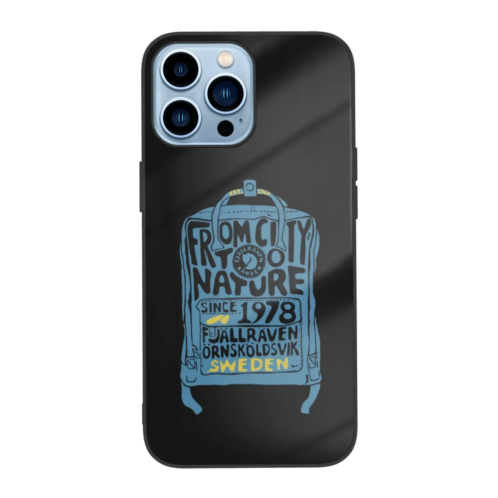 Fjall -Kanken Ворон чехол из закаленного стекла для iPhone 13 12 11 Mini Pro Max |