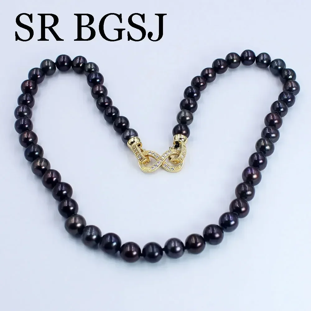 8-9 мм AAA модные ювелирные изделия свадебное ожерелье из натурального