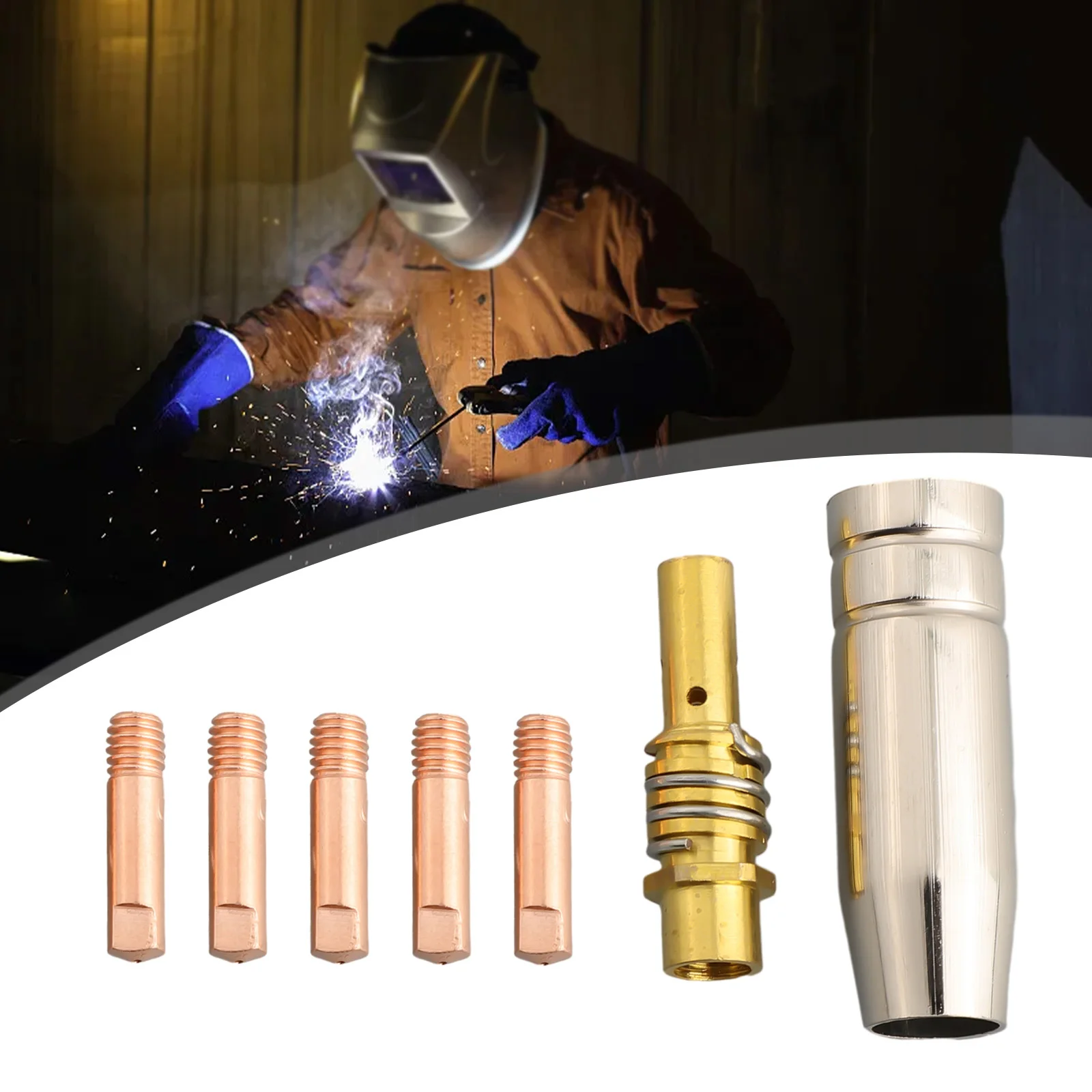 Практичная новая сварочная насадка MIG защитное сопло контактный наконечник 0 6