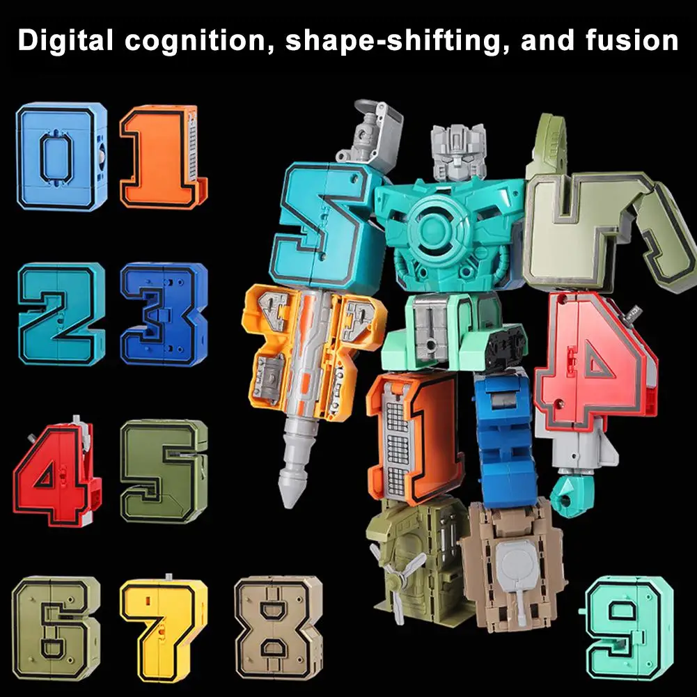 Детские строительные блоки цифр 0-9 игрушки с надписью воин экшн-фигурки