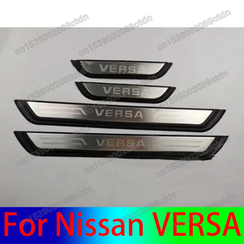 

Автомобильные аксессуары для 2020-2023 Nissan VERSA, автомобильная дверь, металлическая накладка, декоративная крышка, 4 шт., пластиковая нержавеющая сталь