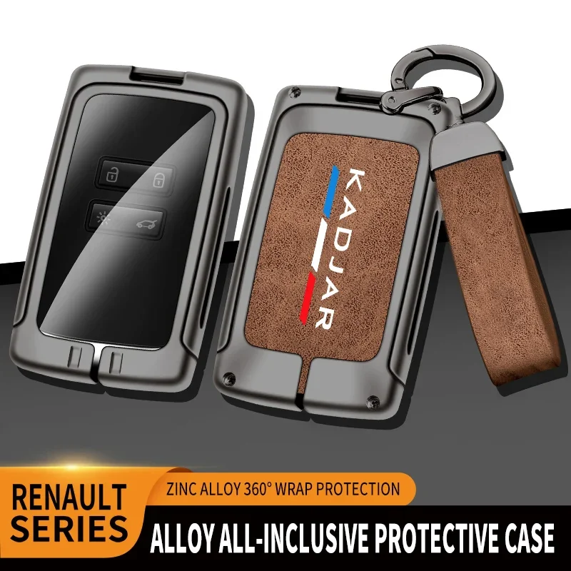 Автомобильный чехол для ключей из цинкового сплава ТПУ Renault Kadjar с логотипом