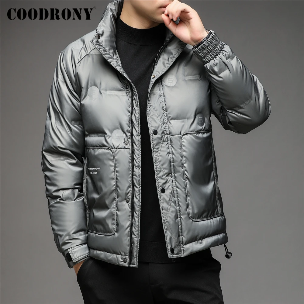 COODRONY 90% White Duck Down Jacket Men Winter Thick Warm Parkas Fashion Big Pocket Windbreak Coats Luxury Brand Clothing Z8207