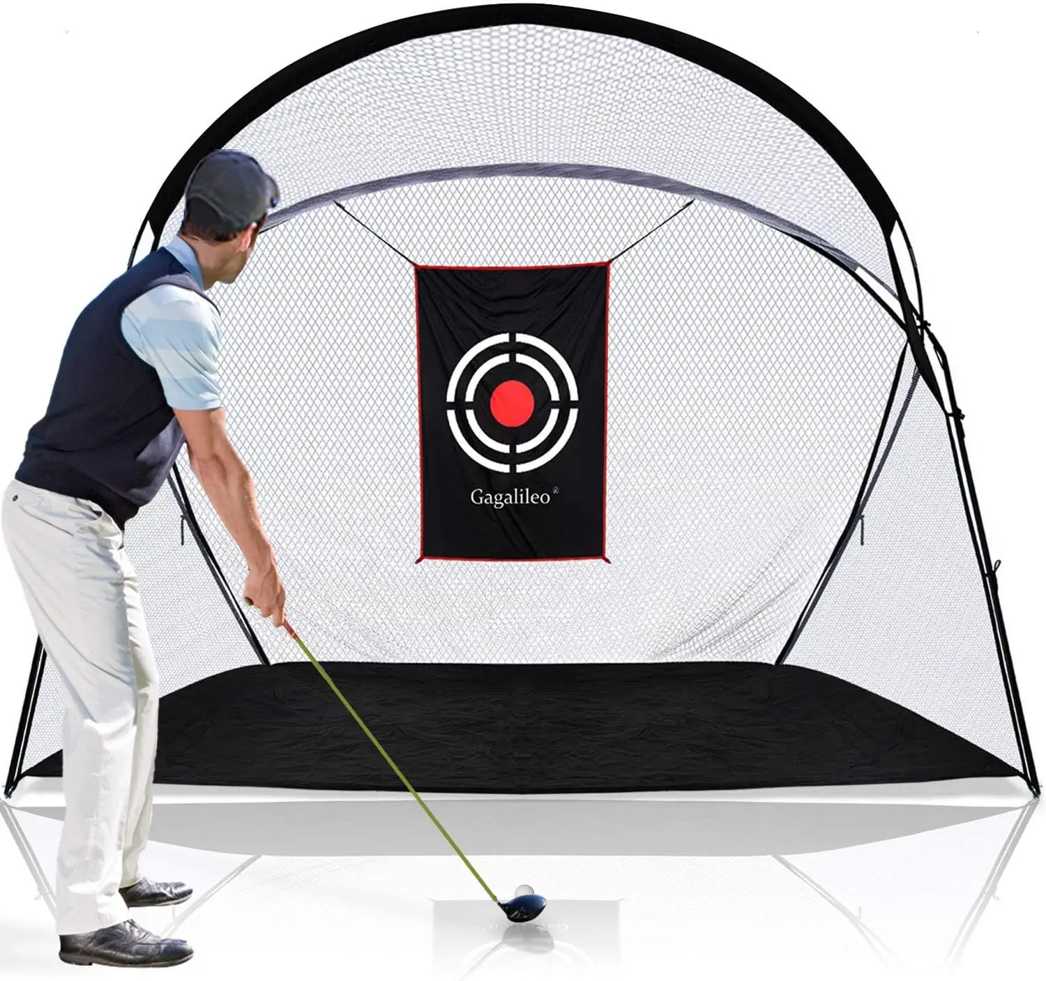 

Duty Golf Hitting Net Golf Practice Nets Golf Driving Range for Outdoor Indoor with Target and Carry Bag 10(L) x7(H) x5.5(W) FT
