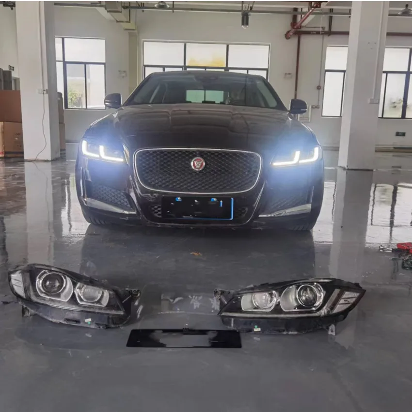 Фото Модификация автомобильных фар, пара фар, модифицированные для 16-22 Jagua-r XF от ксенона до светодиода Plug and Play №2