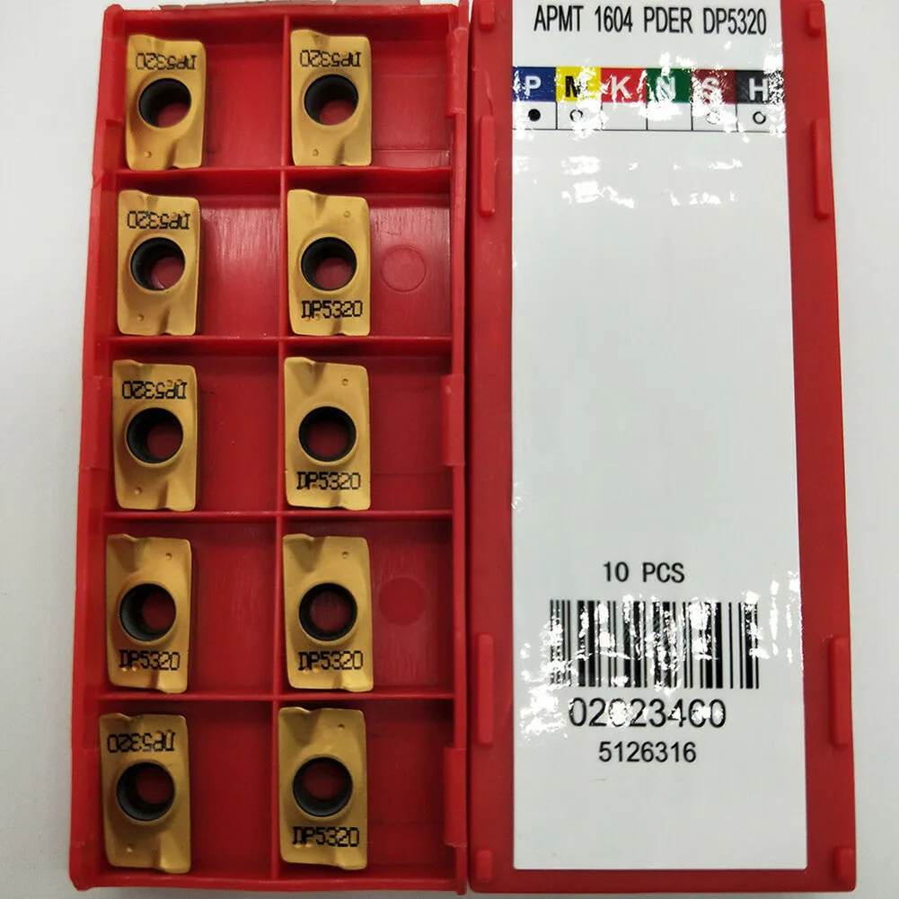 повышающая эффективность с 10 твердосплавными вставками APMT1604PDER DP5320 для стальных