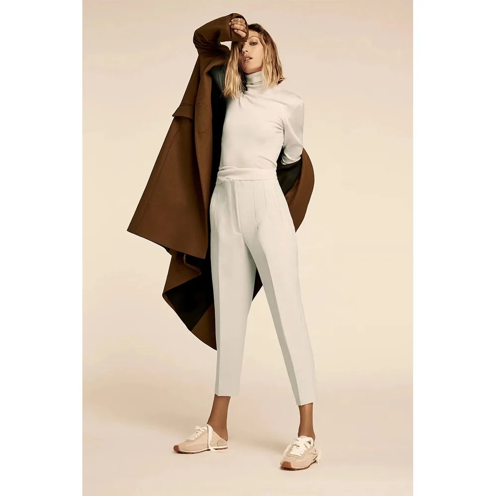 Женские брюки с завышенной талией узкие прямые повседневные в европейском и