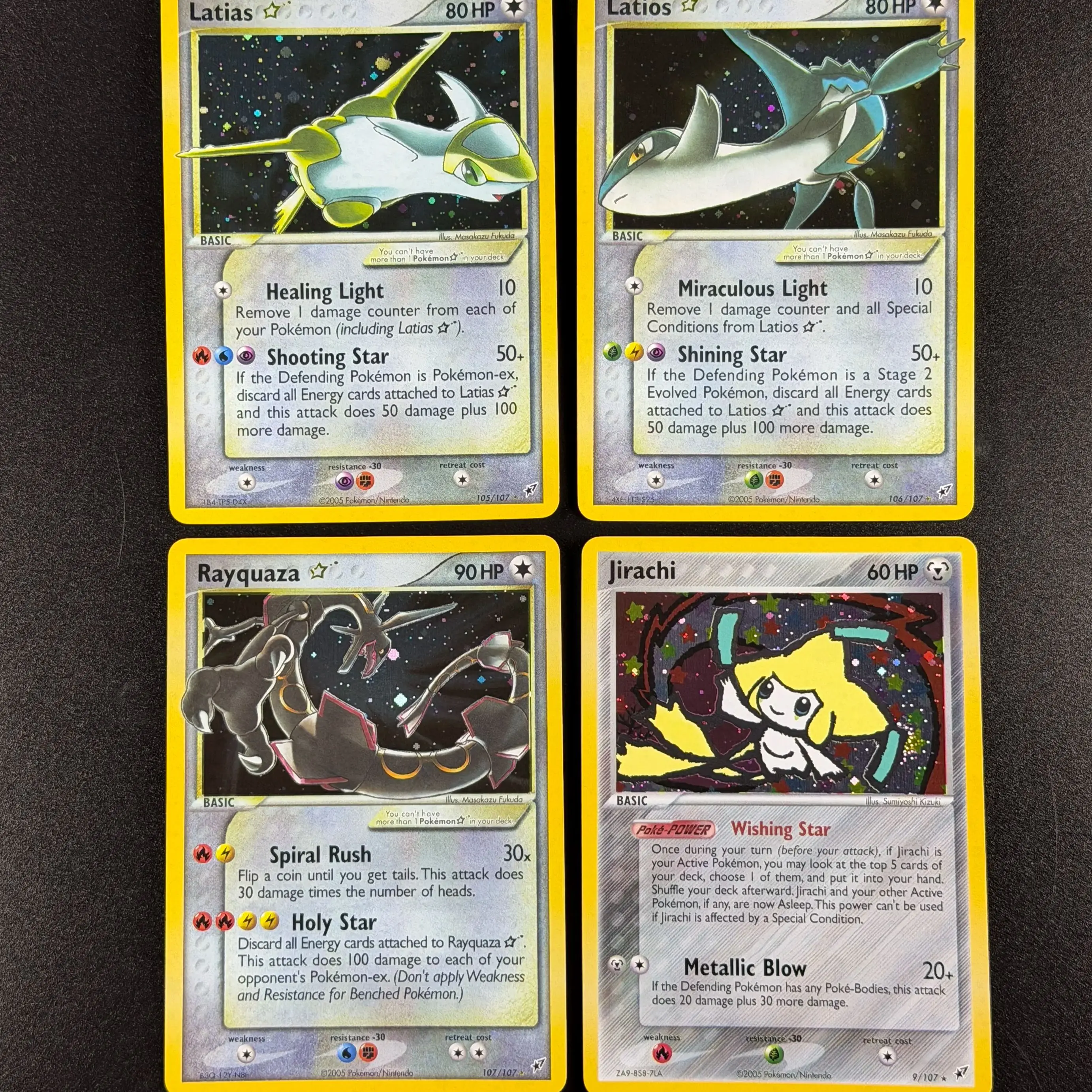 Коллекционные карты PTCG EX: Легендарный набор троиц Deoxys Gold Star, голографические карты Cosmos, винтажные редкие карты Chase, карты Rayquaza, Latias, Rayquaza Proxy, ретро-коллекция (art.: 3920dc6d4799a) - 3920dc6d4799a