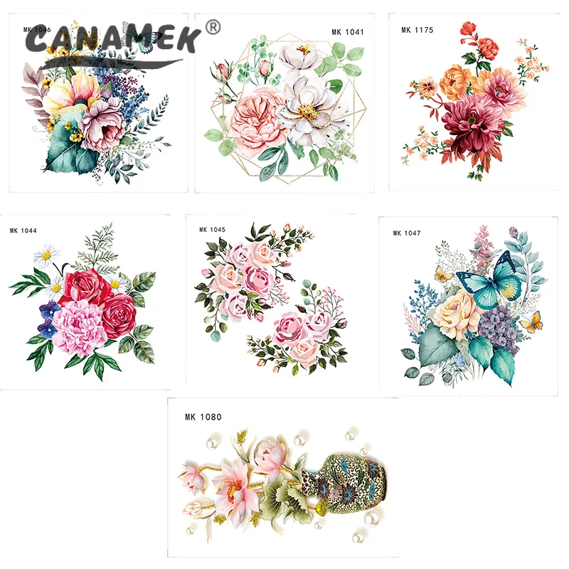 Самоклеящиеся наклейки в виде бабочек и цветов для туалета