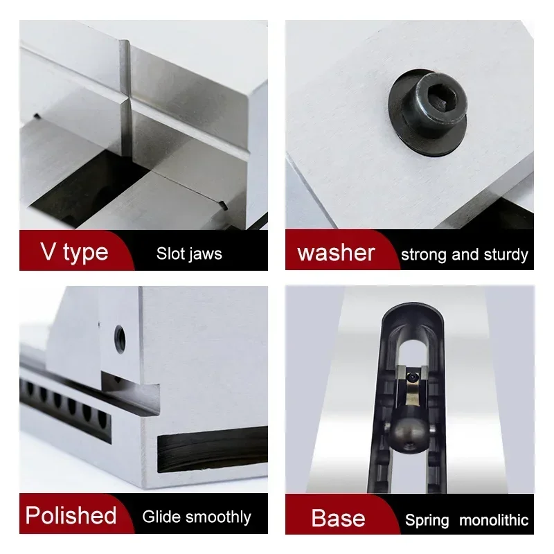 1 5-дюймовые тиски для токарного станка QKG38 стальные настольный зажим точность 0 005