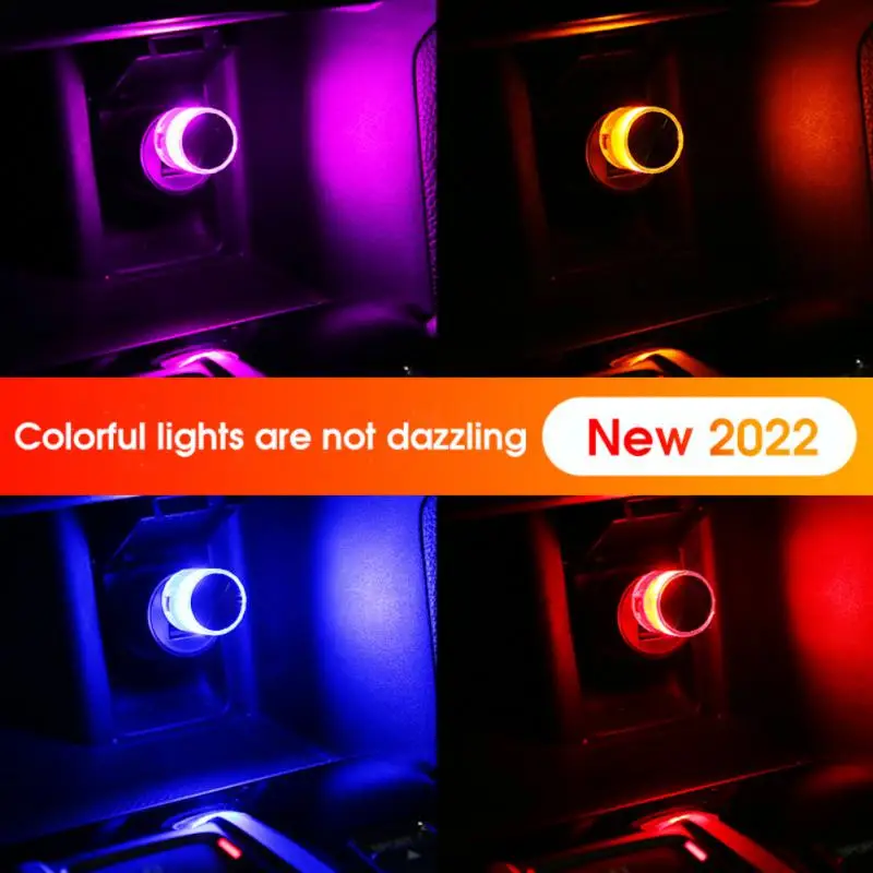 

USB атмосферный свет автомобильное украшение интерьера, атмосферный свет, светодиодный Автомобильный usb цветной мигающий автомобиль, универ...