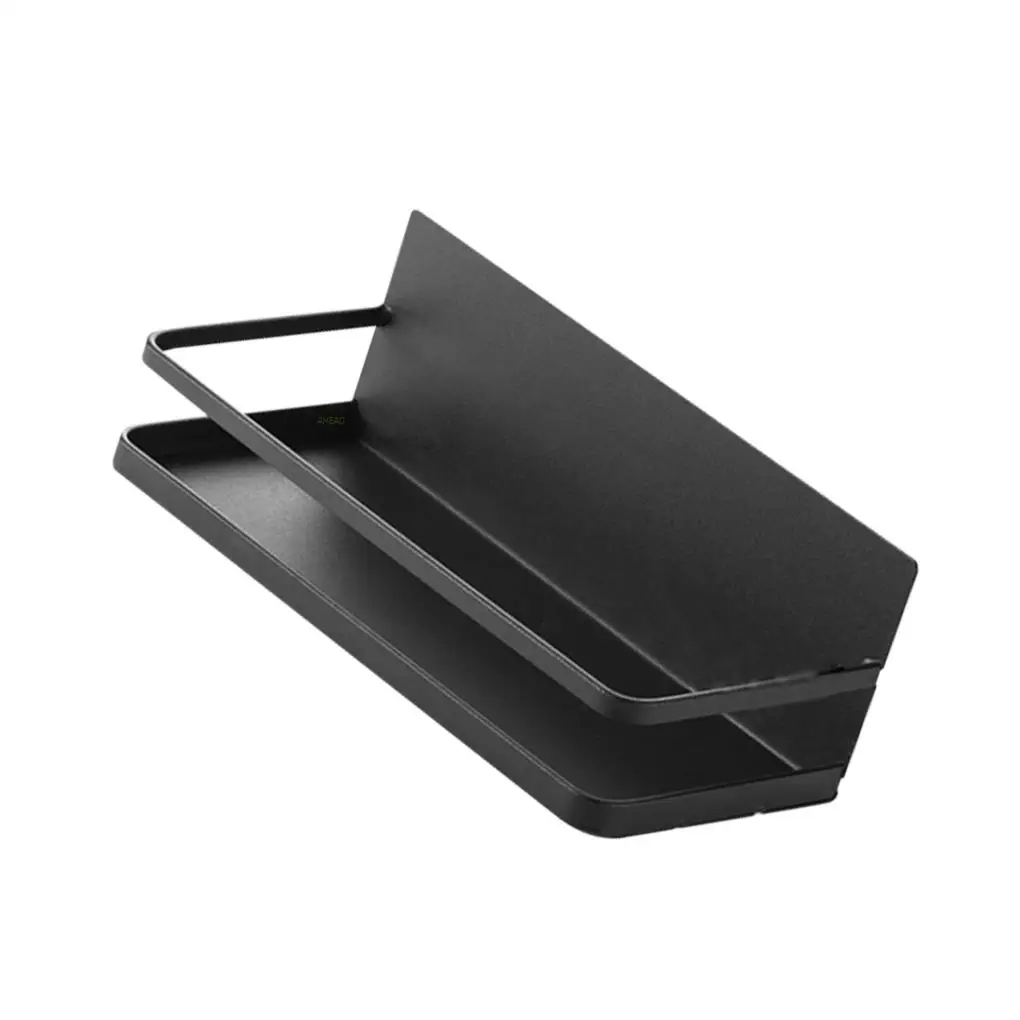 

Стеллаж для специй на холодильник, кухонные банки, полка для хранения, боковое настенное крепление, адсорбционный Органайзер на холодильни...