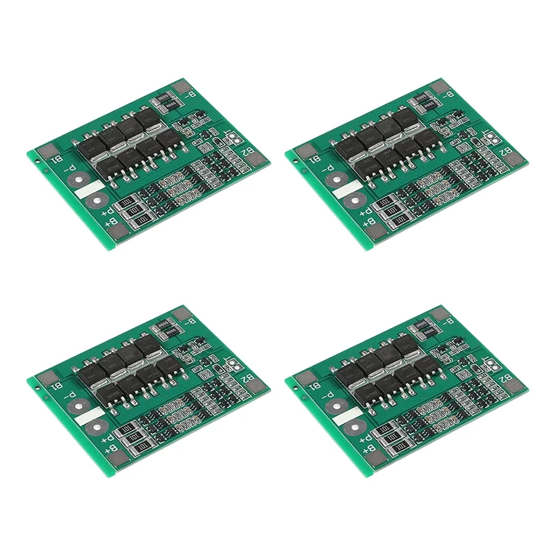 

4Pcs 3S 11.1V 12V 25A 18650 Li-Ion Lithium Battery PCB Protection Board With Balanced Circuit Over Charge Discharge