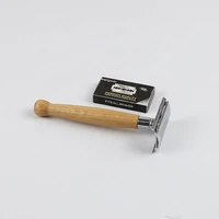 safety razor double edge razor for menwooden handle double edge safety razor with 10 blade