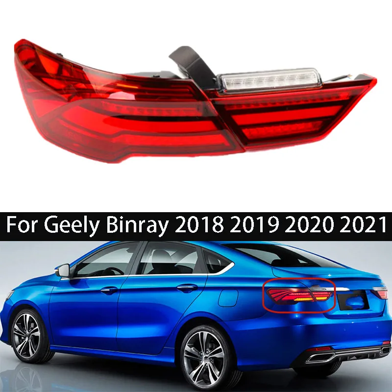 Задний бампер автомобиля в сборе для Geely Binray 2018 2019 2020 2021 стоп-сигнал сигнальная