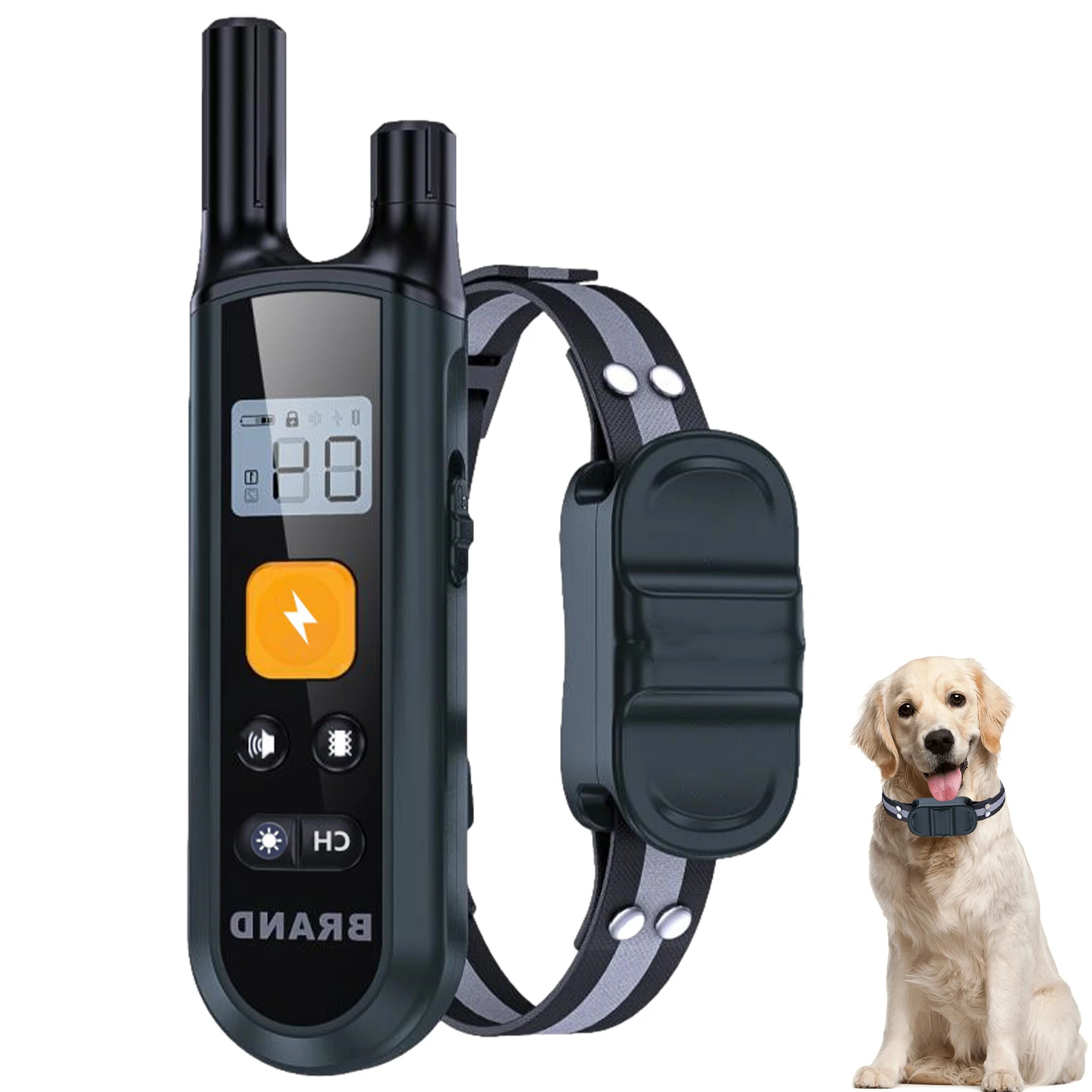 

Dog Training Collar Shock Collar Remote Control Rechargeable Waterproof Training Dog Collar with Vibration and Beep Modes
