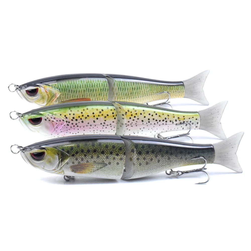 180MM 62G Hard Sinking Glide Bait Trout Seaperch Culter Fishing Lure 3D Eye 5 Colors NO.4 Treble Hook With Soft Tail In Sea Lake | Спорт и