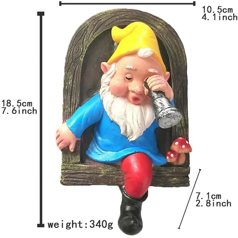 Креативный эльф белая борода телескоп украшение милое мультяшное дерево