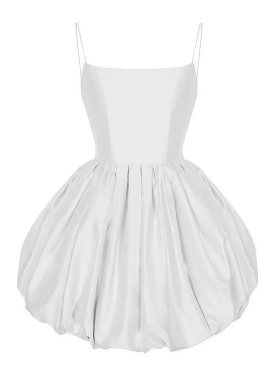 

Женское элегантное короткое платье с оборками, вечерние легающее вечернее мини-платье на бретелях-спагетти без рукавов, ТРАПЕЦИЕВИДНОЕ пля...