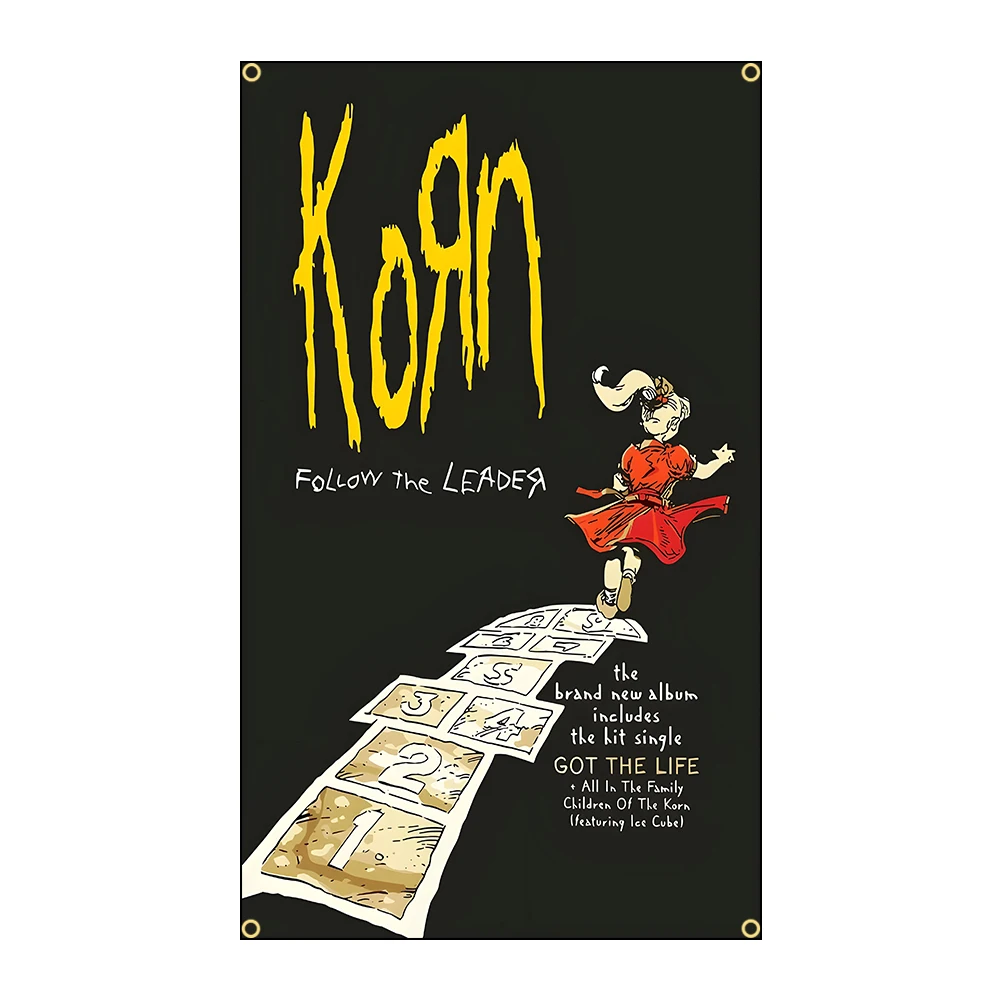 Фото Флаг группы K-Korn из полиэстера с принтом для украшения стен гаража и декора на открытом воздухе №2
