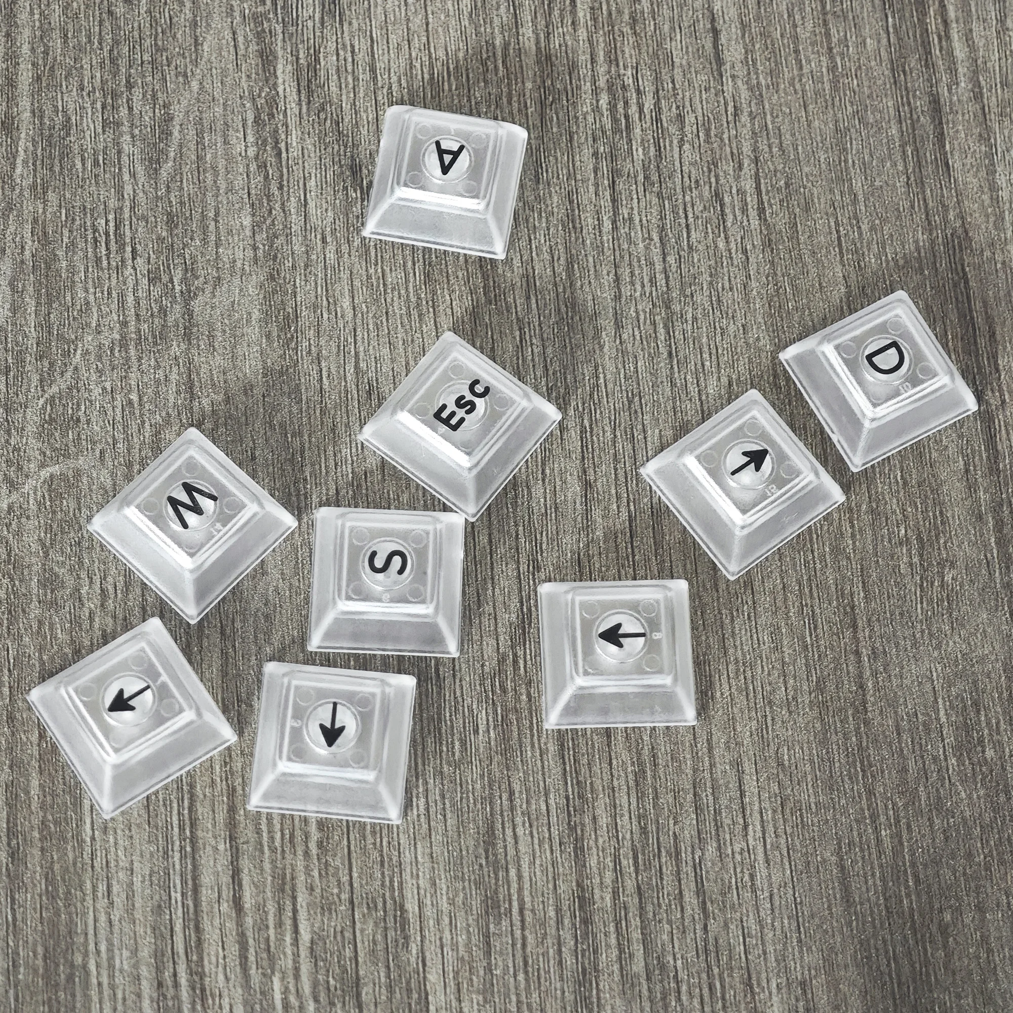 YMDK UV печать DSA WASD стрелка ESC колпачок для клавиатуры 1 25 мм ABS Прозрачный MX