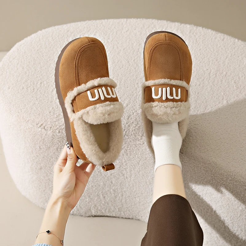 CRLAYDK модные зимние женские замшевые мокасины 2024 домашние лоферы без шнуровки на