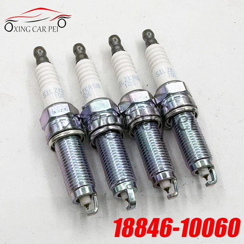

4 шт. 18846-10060 SILZKR6B-10E иридиевая свеча зажигания для Hyundai Accent Kia Rio Soul 1.SILZKR6B10E 693815 6216