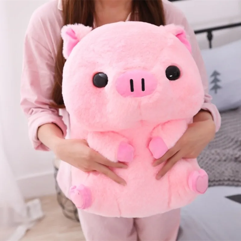 

40cm Lovely Fat Round Pig Plush Toys Stuffed Cute Animals Dolls Baby Piggy Kids Appease Pillow for Girls Birthday Chrismas Gifts