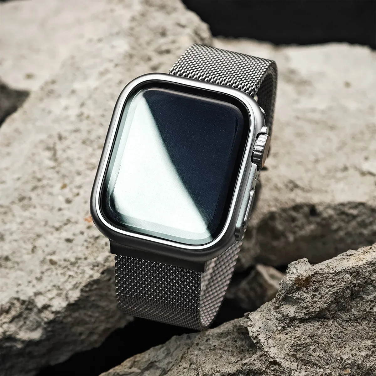 Milanese Starp+Case for Apple Watch Band 46mm 42mm 45mm 44mm 41mm 40mm Upgrade Ultra 2 49mm Iwatch Series 10 9 8 7 6 SE 5 4