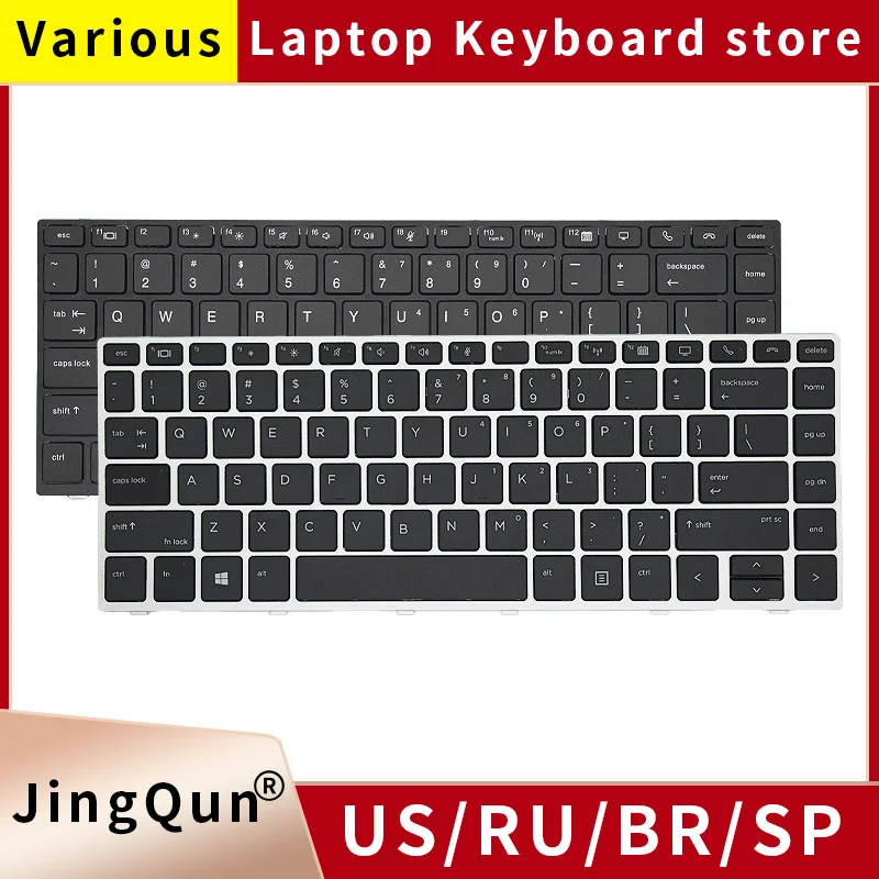 

Original US Russian Laptop Keyboard For HP EliteBook 745 G5 840 G5 840 G6 846 G5 846 G6 L14378-001 L11307-001 With Backlight