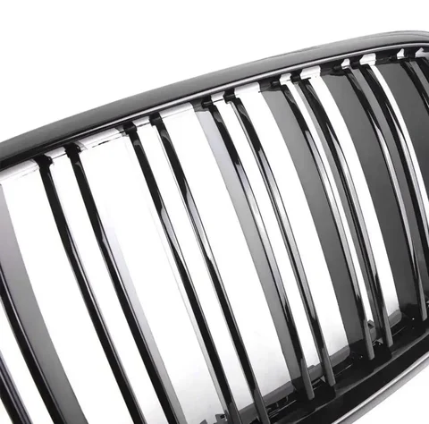 Глянцевая черная углеродная решетка для BMW X5 E70 2007-2013 X6 E71 E72 2008-2014, автомобильные аксессуары