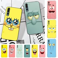 bandai spongebob face phone case for huawei p30 40 20 10 8 9 lite pro plus psmart2019