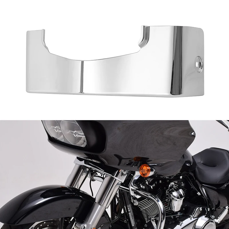 Motorcycle Outer Fairing Trim Skirt For Harley Touring Road Glide FLTRX 2015-2021 2020 2019 2018 2017 2016 black/chrome color