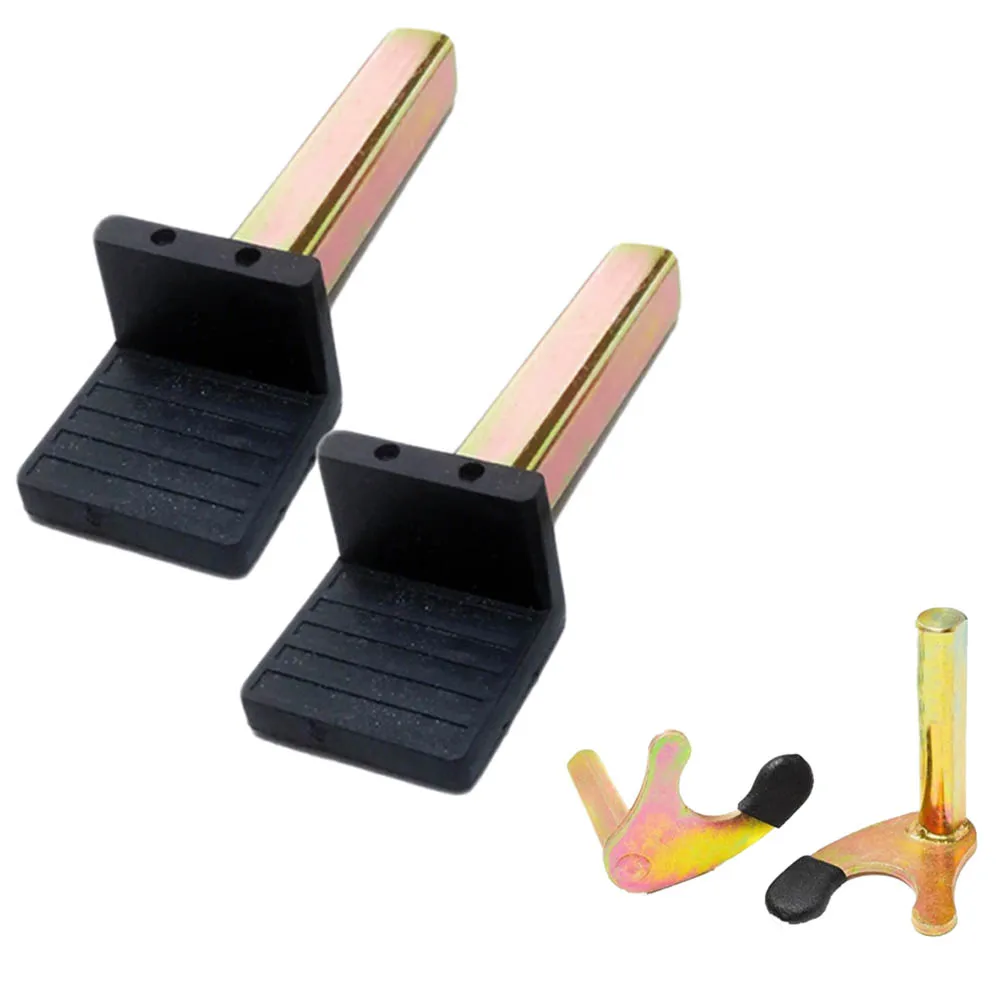 

2 Pcs Motorcycle Bike Wheel Support Frame Stands Swing Arm Lift Tripod Hooks Hook Stand Fork U-style & Rubber L Type