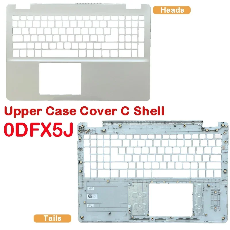 Новый верхний чехол для ноутбука Dell Inspiron 15 5000 5584 упора рук серебристый 0227VH 0DFX5J