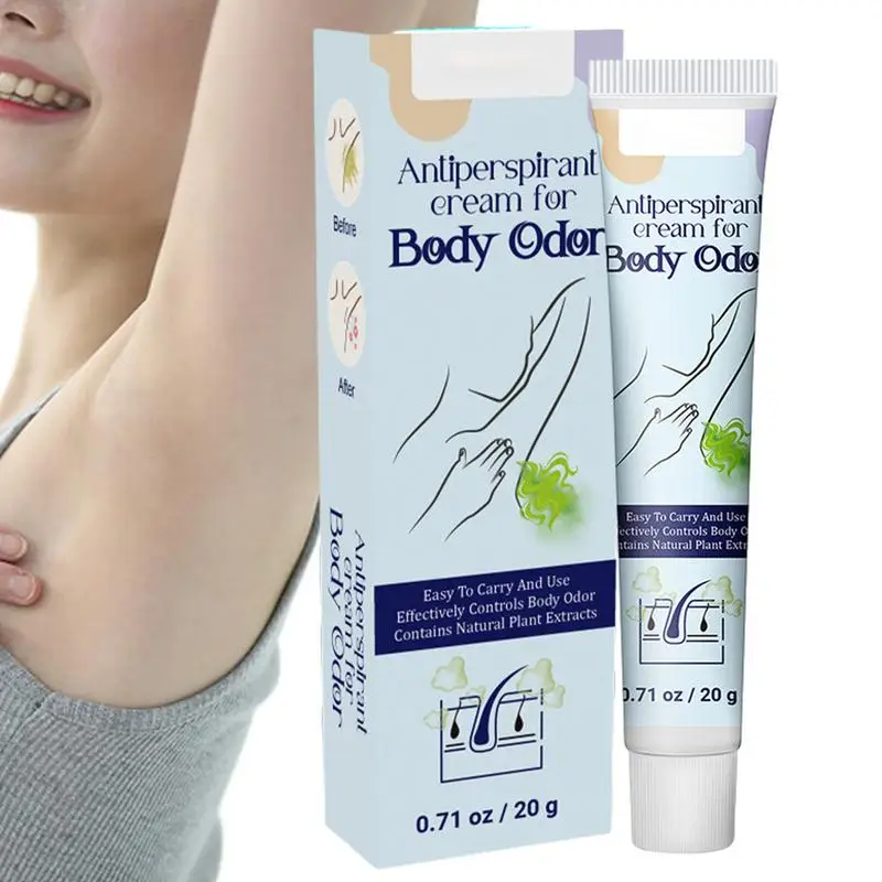 

Body Odor Eliminator For Men Body Odor Cream 0.71 Oz Underarm Odor Protection Floral Scent Smell Armpit Sweat Odor Treat Cream
